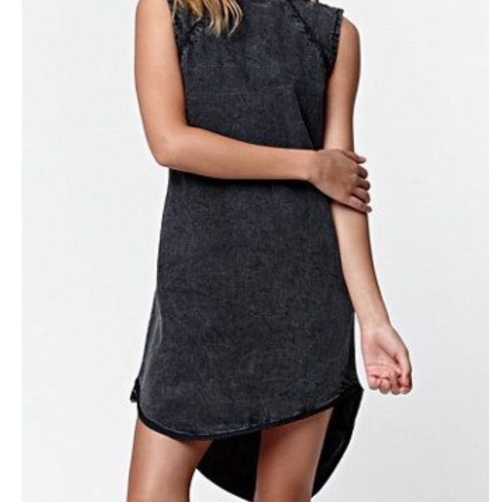 Asymmetrical Black Dress